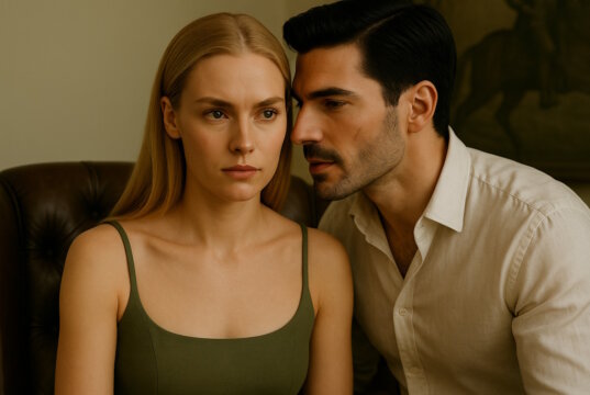 Angie und Adrian in San Francisco. "Engelsklinge" wurde von der ukrainischen Autorin Svitlana Glumm verfasst. (Bild: Open AI)