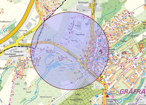 Der Evakuierungsradius beträgt etwa 600 Meter. (Karte: © Stadt Solingen)