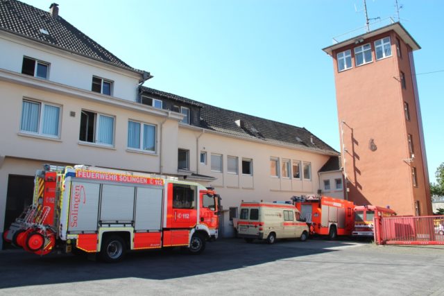 Die Feuer- und Rettungswache I der Feuerwehr Solingen an der Katternberger Straße. (Foto: © Bastian Glumm)