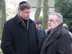 Oberbürgermeister Tim Kurzbach (li.) mit Leonid Goldberg, Vorstandsvorsitzender der Jüdischen Kultusgemeinde Wuppertal. Zu dieser gehört auch Solingen. (Archivfoto: © Bastian Glumm)