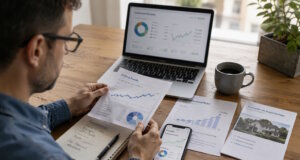 Lange Zeit galt das Eigenheim als Golden Standard bei der privaten Altersvorsorge. Inzwischen legen jedoch auch viele Bundesbürger ihr Geld in Aktien und ETFs an. (Bild: OpenAI)