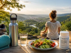Ein vitales Leben beginnt mit den kleinen Entscheidungen des Tages. Ausreichend Schlaf, regelmäßige Bewegung an der frischen Luft und eine ausgewogene Ernährung. (Bild: OpenAI)