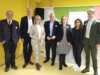 Luden zum Neujahrsempfang in den Gesundheitskiosk Solingen ein und zogen eine positive Bilanz: v.li. Jan Welzel (Beigeordneter Stadt Solingen), Matthias Mohrmann (stellv. Vorstandsvorsitzender AOK Rheinland/Hamburg), Christiane Otto (Regionaldirektorin AOK Rheinland/Hamburg, Bergisches Land), Mark Kuypers (solimed), Ranya Sellnau (Leiterin Gesundheitskiosk), Özlem Yilmaz und Alf Dahl (beide Bergische Krankenkasse). (Foto: © Bastian Glumm)