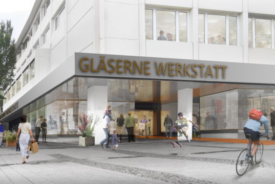 Im ehemaligen Appelrath & Cüpper-Gebäude entsteht die "Gäserne Werkstatt": (Bild: © raumwerk.architekten)