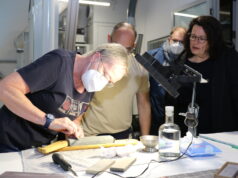 Am Samstag öffnete die "Gläserne Werkstatt" an der Hauptstraße. (Foto: © Bastian Glumm)