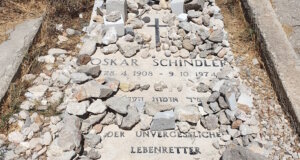 Oskar Schindler rettete während des Zweiten Weltkriegs über 1.100 Juden vor dem sicheren Tod. Sein Wirken wurde von Steven Spielberg im Film "Schindlers Liste" gewürdigt. Schindler liegt auf dem christlichen Friedhof auf dem Zionsberg in Jerusalem begraben. (Foto: © Bastian Glumm)