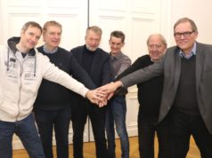 Wollen dem Stadtteil Wald in Form einer neuen ISG auf die Sprünge helfen: v.li. Dirk Gebler, Jörg Bojahr. Wolfgang Klauke, Hans-Joachim Marten, Dr. Hans-Joachim Müller-Stöver und Werner Krautmacher. (Foto: © Bastian Glumm)