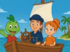Das AOK-Puppentheater „Jolinchens Seereise – Leinen los“ bringt spielerisch Gesundheit in die Kita – am 8. April live in Solingen. (Bild: Open AI)