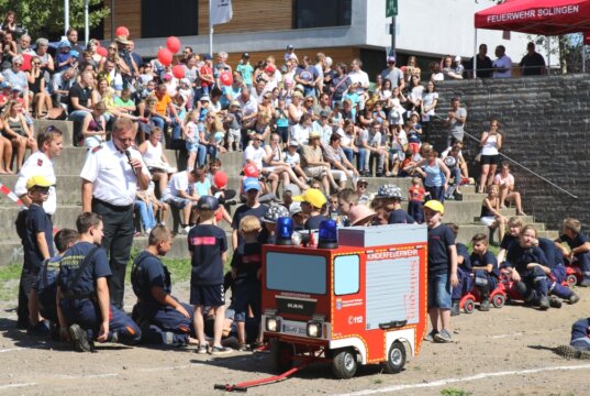 Kommende Woche Samstag, 5. August, steigt im Solinger Südpark das sechste Kinderfeuerwehrfest. (Archivfoto: © Bastian Glumm)
