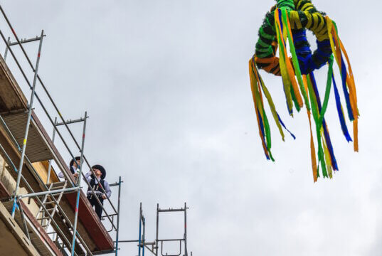 Die neue Kita an der Schwanenstraße in Ohligs feierte jetzt Richtfest. (Foto: © Stadt Solingen)