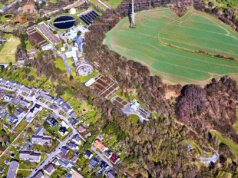 Schrägluftbild des Klärwerks in Solingen-Ohligs. (Foto: © BRW)