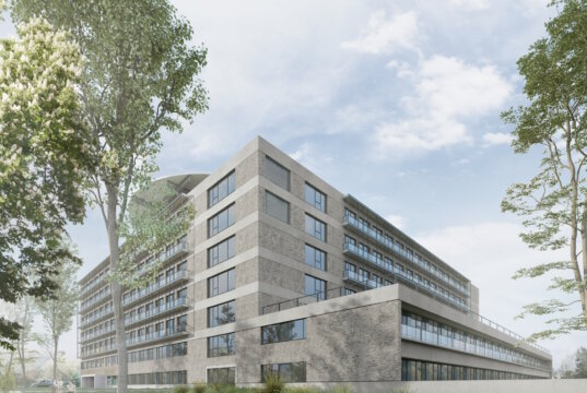 Das Klinikum Solingen baut ein neues Bettenhaus, dafür kam jetzt die Förderzusage des Landes Nordrhein-Westfalen in Höhe von 85 Millionen Euro. (Bild: © Klinikum Solingen)
