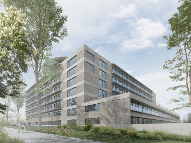 Das Klinikum Solingen baut ein neues Bettenhaus, dafür kam jetzt die Förderzusage des Landes Nordrhein-Westfalen in Höhe von 85 Millionen Euro. (Bild: © Klinikum Solingen)