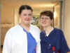 Dolores Draser (li.) und Sarah Wünsche übernehmen ab Februar neue Oberarztfunktionen in der Medizinischen Klinik III des Klinikums Solingen. (Foto: © Bastian Glumm)