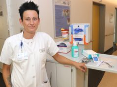 Wundexpertin Melanie Grunwald kam damals aus der Uckermark nach Solingen und machte im Klinikum ihre Ausbildung. Heute leitet sie Station E12. (Foto: © Bastian Glumm)