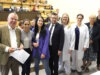 Kamen jetzt zur Verleihung der Wissenschaftspreise im Klinikum zusammen: v.li. Prof. Dr. Peter Heering (Freundeskreis Klinikum), Dr. Polina Todorova, Jennifer Hausmann, Kai Sturmfels (Freundeskreis), Charlotte Stehn, Dr. Svenja Wildfeuer, Dr. Claudia Janz und Dr. Anton Kozlov. (Foto: © Bastian Glumm)