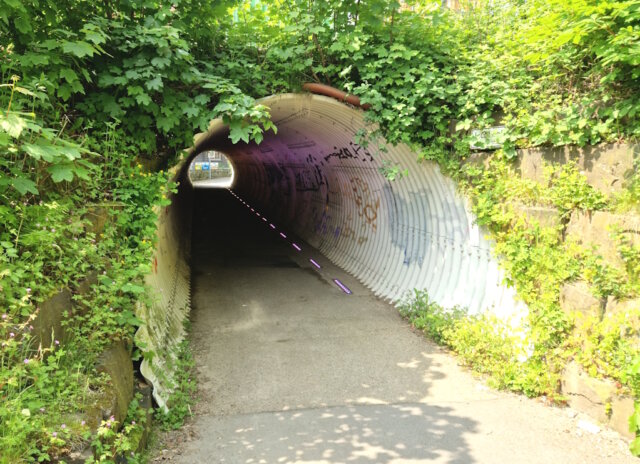 Der Rabbasol-Tunnel auf der Korkenziehertrasse. (Foto: © Bastian Glumm)