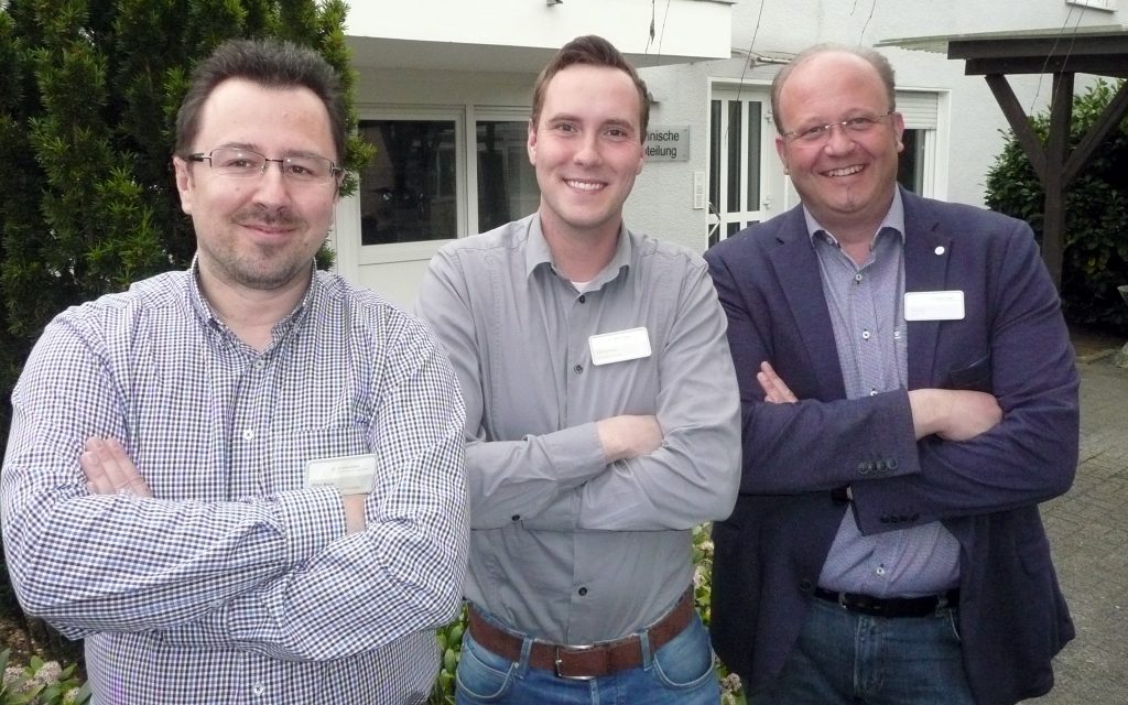 Das Energieteam der Kplus Gruppe: v.li. die Energiemanager Peter Belak, Patrick Preiss und der Technische Leiter der Kplus Gruppe Torsten Kanitz. (Foto: © Kplus Gruppe)