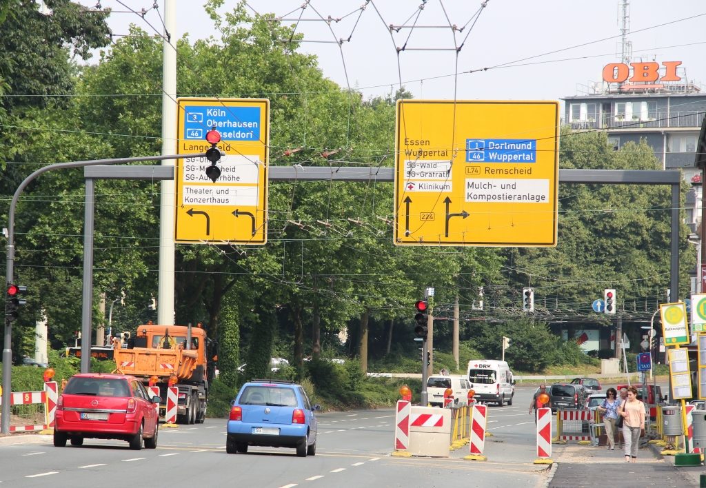 Die Kreuzung Schlagbaum und die Konrad-Adenauer-Straße. (Archivfoto: © Bastian Glumm)