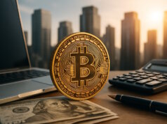 Die digitale Revolution verändert die Finanzwelt grundlegend, wobei Kryptowährungen wie Bitcoin eine zentrale Rolle spielen. (Bild: Open AI)