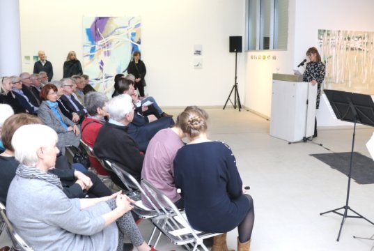 Am Samstagabend wurde die diesjährige Jahresschau der Solinger Künstler im Kunstmuseum in Gräfrath eröffnet. (Foto: © Bastian Glumm)