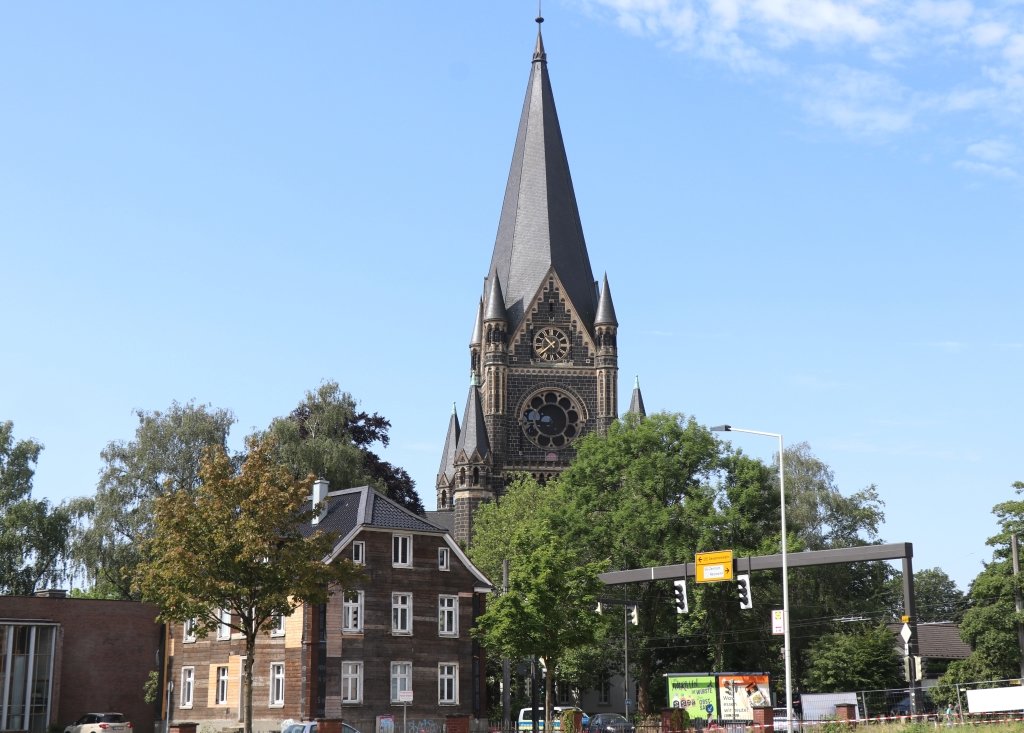Die Lutherkirche in der City an der Martin-Luther-Straße. (Foto: © Bastian Glumm)