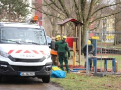 Der neue Spielplatz im Park Maltesergrund ist fast fertig, zwei weitere neue Spielplätze in Solingen folgen demnächst. (Foto: © Bastian Glumm)