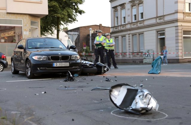 In Merscheid kam es am Dienstagabend zu einem Verkehrsunfall, bei dem ein 25-jähriger Motorradfahrer schwer verletzt wurde. (Foto: © Das SolingenMagazin)
