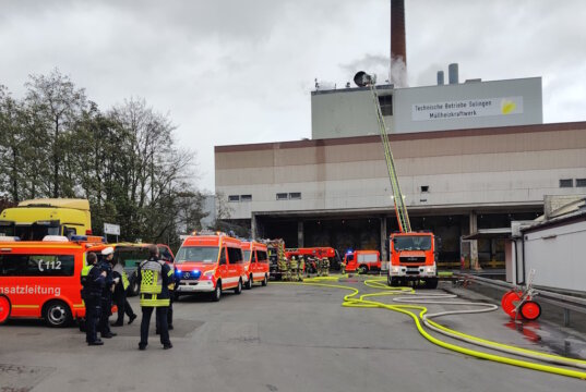 Im Solinger Müllheizkraftwerk (MHKW) kam es im November zu einem Brand. (Foto: © Tim Oelbermann)