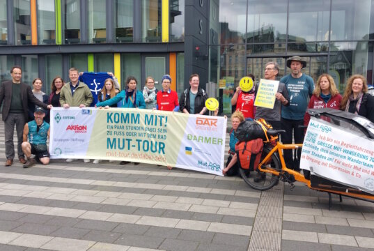 Am Dienstag machte die "Große MUT-Wanderung" der bundesweiten MUT-Tour Halt in Solingen. (Foto: © MUT-Tour)