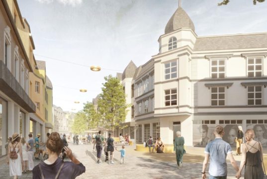 Der Siegerentwurf des Kölner Büros RMP sieht für die Ohligser City mit der Düsseldorfer Straße unter anderem eine hellere und freundlichere Bepflasterung vor. (Foto: © RMP)