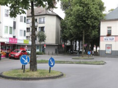 Der "Doppelkreisel" an der Lennestraße in Ohligs soll verschwinden. (Foto: © Bastian Glumm)
