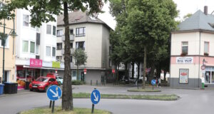 Der "Doppelkreisel" an der Lennestraße in Ohligs soll verschwinden. (Foto: © Bastian Glumm)