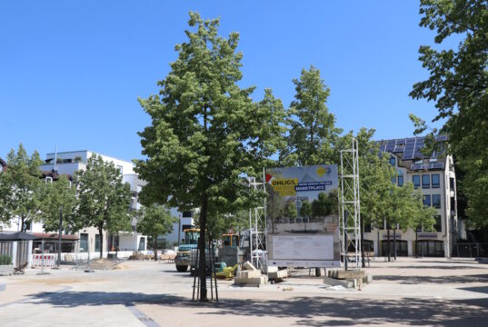 Der Ohligser Marktplatz wurde grundlegend umgestaltet. (Foto: © Bastian Glumm)