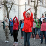 Die Choreografie zu "Break the Chain" wird während der Aktion überall auf der Welt getanzt (Foto © Sandra Grünwald)