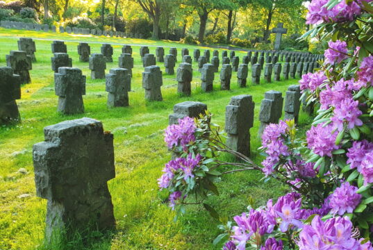 Das Luftopferfeld auf dem Parkfriedhof in Gräfrath. Zum Volkstrauertag findet dort eine Gedenkveranstaltung statt. (Archivfoto: © Bastian Glumm)