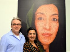 Am Sonntag eröffneten Maryam Sabri und Frank Voß im KUNSTRAUM Solingen ihre Ausstellung pointillism & circelism, in der Punkte und Kreise eine große Rolle spielen. (Foto: © Martina Hörle)