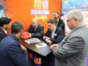 polis Düsseldorf 2026: v.re. Emilio Bertarelli (Geschäftsführer der SIM GmbH), Maximilian Friedrich (Persönlicher Referent des Oberbürgermeisters), davor Solingens Oberbürgermeister Daniel Flemm und Achim Willke (Geschäftsführer Solingen.Business) im Gespräch mit dem Management der CTP Deutschland B.V.. (Foto: © Bastian Glumm)
