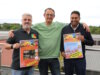 Freuen sich auf das Trio-Pfingstfest am kommenden Sonntag im Südpark: v.li. José Salgado de Freitas (Portugiesischer Verein Solingen), Peter-Paul Delows (Helfende Schirme Solingen) und Baljindar Singh (Restaurant Stückgut). (Foto: © Bastian Glumm)