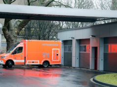 Ein RTW des Solinger Rettungsdienstes an der Wache am Klinikum. (Archivfoto: © Bastian Glumm)