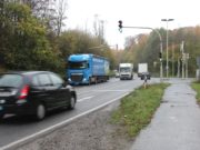 Die Straße Roggenkamp in Gräfrath ist der Zubringer zur Anschlussstelle Haan-Ost der Autobahn 46. (Archivfoto: © Bastian Glumm)