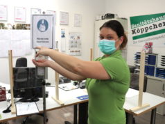 Am Dienstag macht das Servicebüro des Sanitätshauses Köppchen im Klinikum wieder auf. Die Mitarbeiterinnen und Mitarbeiter sind darauf bestens vorbereitet. (Foto: © Bastian Glumm)