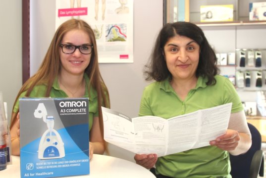 Die Mitarbeiterinnen und Mitarbeiter des Sanitätshaus Köppchen informieren im Rahmen ihrer nächsten Aktionswoche rund um das Thema "Die Luft zum Leben". (Foto: © Bastian Glumm)