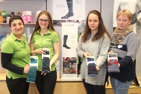 Das Team des Sanitätshauses Köppchen lädt vom 16. bis zum 21. April zur Venenwoche ein. Zahlreiche Aktionen werden dann im Gesundheitshaus an der Wilhelmstraße angeboten. (Foto: © Bastian Glumm)