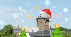 Schloss Burg holt seinen vergangenen Dezember ausgefallenen Weihnachtsmarkt nach und lädt im Mai zur "Sommerweihnacht" ein. (Foto: © Schloss Burg)