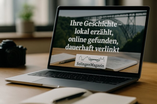 Redaktioneller Beitrag statt Anzeige: günstiger, glaubwürdiger und dauerhaft sichtbar im SolingenMagazin – jetzt mit Backlink. (Bild: Open AI)