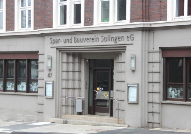 Der Spar- und Bauverein in Solingen hat seinen Sitz an der Kölner Straße. (Foto: © Bastian Glumm)