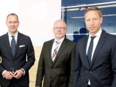 Der Vorstand der Stadt-Sparkasse Solingen: v.li. Vorstandsvorsitzender Stefan Grunwald, Andreas Tangemann und Sebastian Greif. (Archivfoto: © Bastian Glumm)