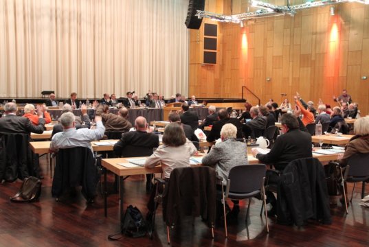 Die Sitzungen des Solinger Stadtrates finden in der Regel im großen Konzertsaal des Theaters und Konzerthauses statt. (Archivfoto: © Bastian Glumm)
