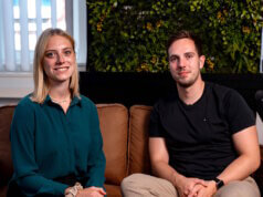 Svenja und Philipp Hardy haben mit ELDRON eine Softwareplattform für Drohneneinsätze bei Feuerwehren und anderen Einsatzorganisationen entwickelt. (Foto: © Daniel Ruesseler)